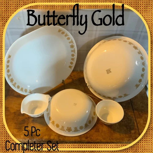 Corelle BUTTERFLY GOLD Completer Set