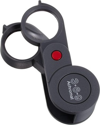 ESCHENBACH 3X 6X 9X Loupe for inspection folding plastic magnifi New