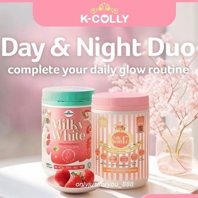 Combo K-Colly Sweet17 650g & Milky White 500g Whitening Boost Skin Supplement