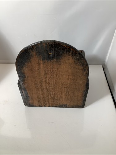 Antique Primitive Dovetail Wall Mount SALT BOX No Lid - Picture 7 of 9