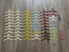Vintage Barbie Clothes Hangers 1960's Lot Of 60+ Assorted Colors Hanger