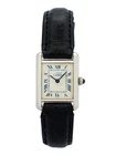 CARTIER Must de Cartier Tank Argent 925 SM Quartz Watch 1614 New Battery