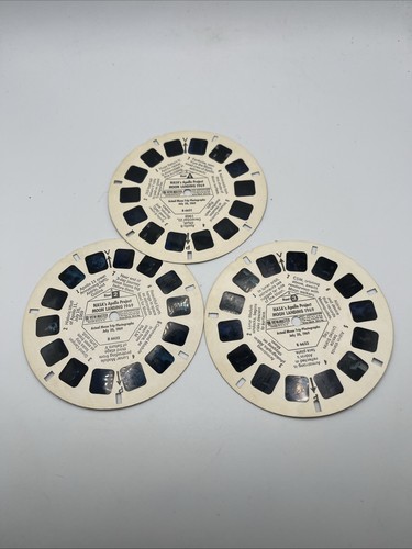 3 View-Master Rollen 1969 Apollo-Projekt der NASA "Mondlandung" B 6631 6632 6633