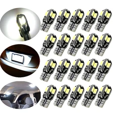 20X T10 194 168 W5W 2825 LED Bulb Light Canbus White License Plate Interior New