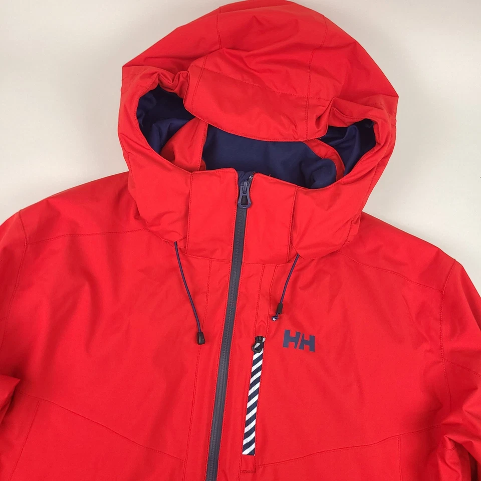 Helly Hansen Jacket Mens XL Red Helly Tech Performance Primaloft Recco H2Flow - Image 2 of 4