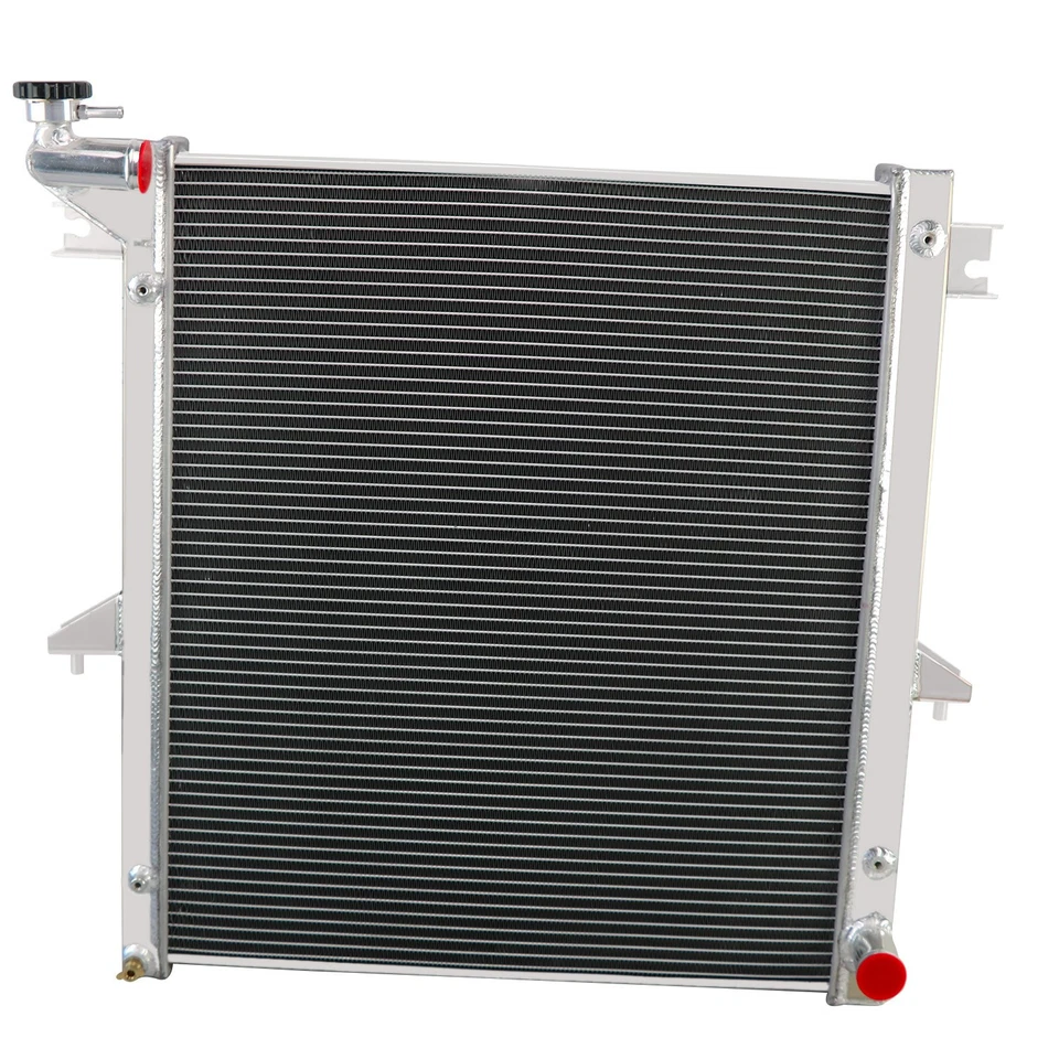 Radiador de aluminio de 3 filas para 08-12 Mitsubishi L200 2,4 L gasolina / 2,5 L diésel MT Foto 2 de 4