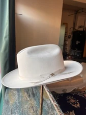 Stetson Open Road Pure Beaver Cowboy Hat Fedora Snap Brim 7 1/4