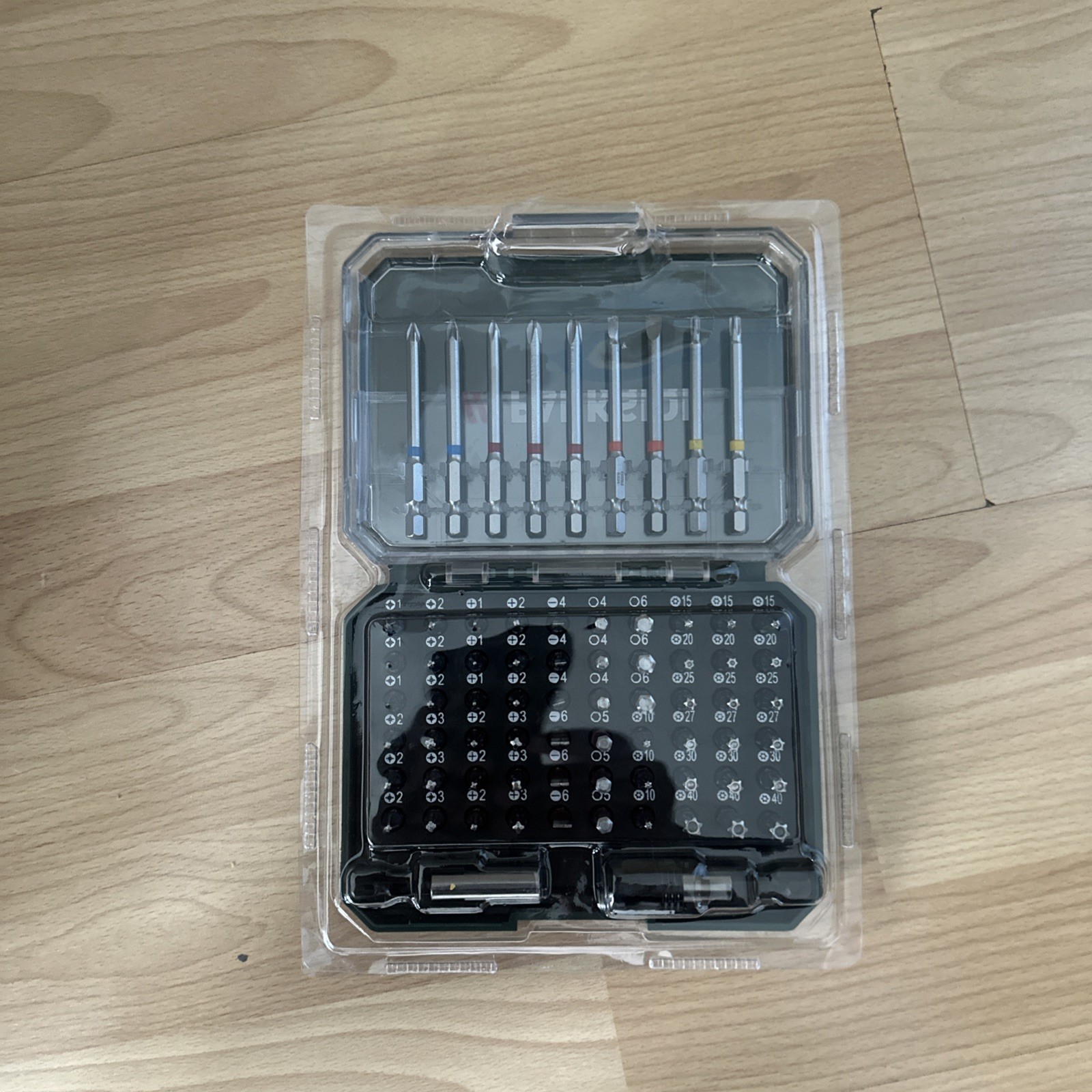 Parkside Bit Set PBS3 A2 - 71 Piece Colour Coded Bits 1 Quick Change Bit Holder