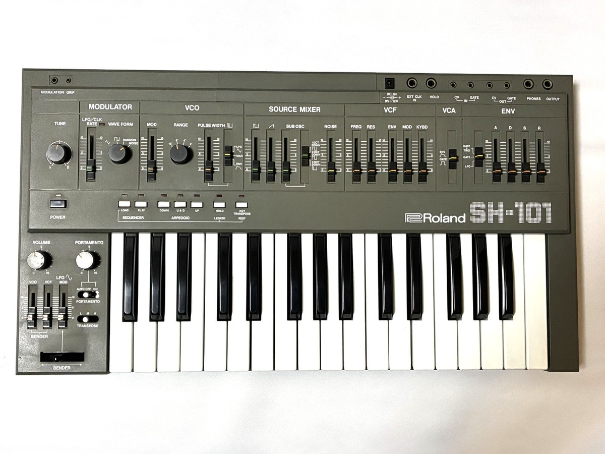 Roland SH-101 アナログシンセサイザー 37鍵 Roland SH-101 Keyboard Synthesizer for sale online | eBay