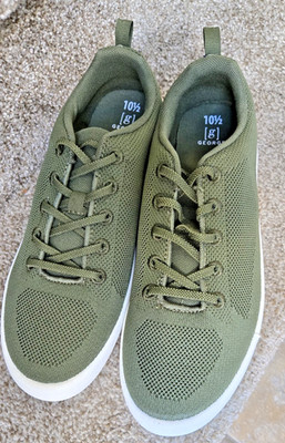 Men's Knit Casual Sneakers Green Shoes Size 10 NWT