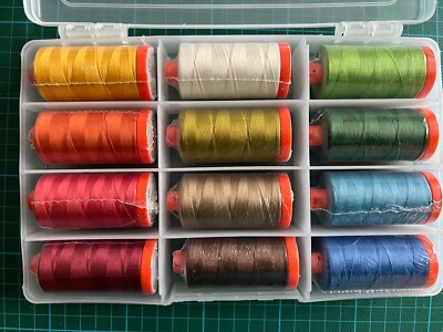 Aurifil Classic Collection Box 12 große Spulen Nähgarn -neu-