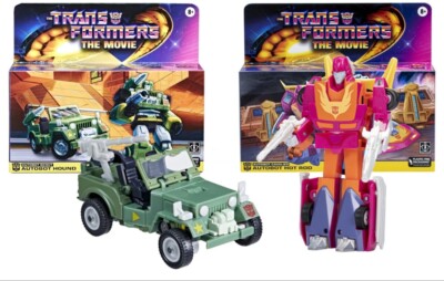 Transformers The Movie G1 Autobot Hound Scout & Hot Rod Reissue