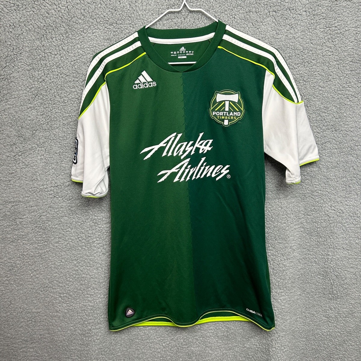 Portland Timbers Adidas MLS Soccer Jersey Mens S Green Football