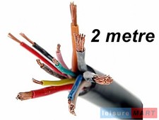 2 Metres of 12 Core Caravan or Trailer Cable for 13 Pin Towing Electrics 12 Volt