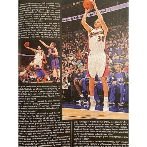 MICHAEL JORDAN slam KOBE BRYANT stephen curry KYRIE IRVING barnes LEBRON carter - Picture 17 of 23