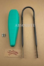 16" VINTAGE LOWIRDER GREEN BANANA SEAT W/LOWRIDER STEEL SISSYBAR FOR 16" BIKE