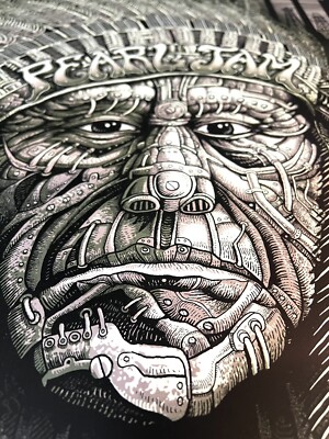 Pearl Jam Poster By Emek - Edmonton 2011 SE - CHIEF -Rome Portland *Read Info