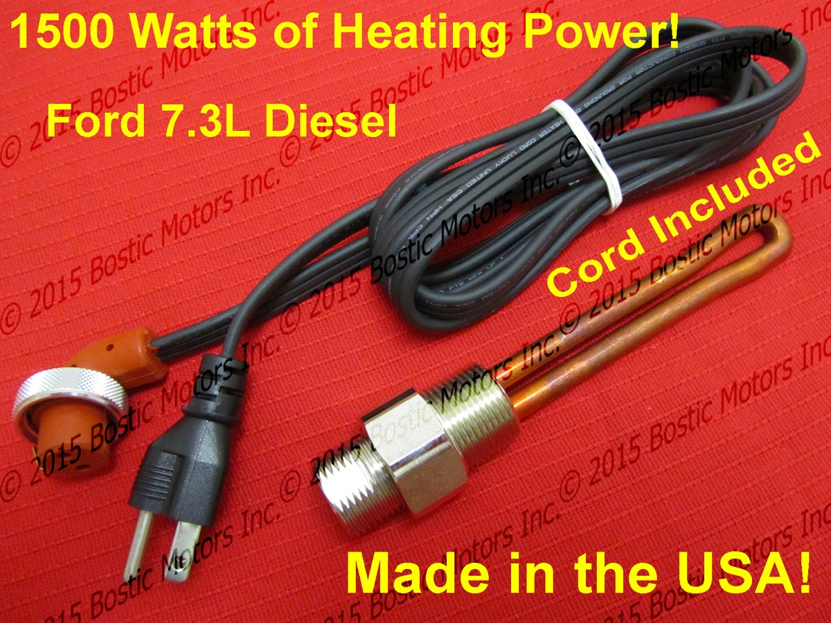 Ford 7.3 L 1500W Engine Block Heater Powerstroke Diesel High Wattage F 250  350 | eBay