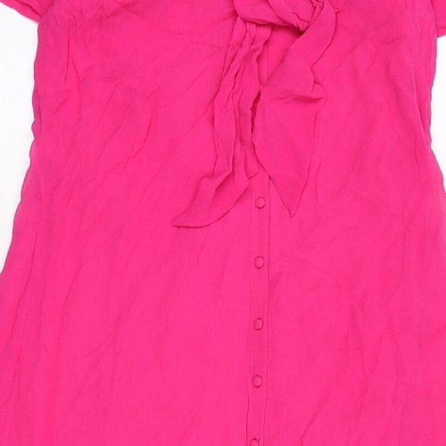 Monsoon Womens Pink Viscose Blend Maxi Size 8 V-Neck - Picture 10 of 10