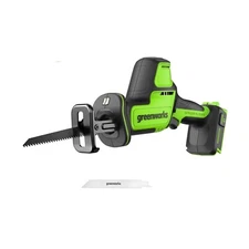 Greenworks 24V 1 inch One-Handed Compact Reciprocating Saw (Tool Only)