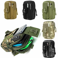 Universal Tactical MOLLE Pouch Utility Waist Carrying Bag with Phone Holder