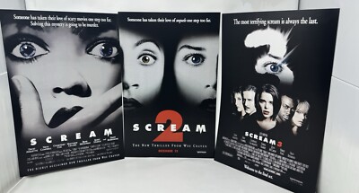 SCREAM 1-3 Trilogy 11 x 17 Horror Reproduction Posters, 3-Pack | eBay