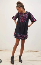 Anthropologie Maeve Embroidered Dress Size Small