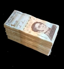 1000 pcs x Venezuela 1 Million (1,000,000) Bolivares- CIRCULATED banknotes