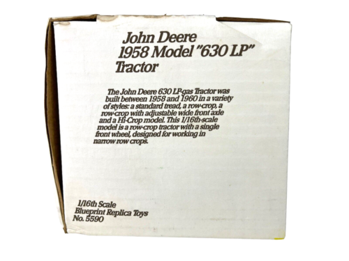 #5590 Ertl John Deere 1958 Model 630LP Tractor ~ NRFB Die Cast 1:16 - Picture 4 of 6