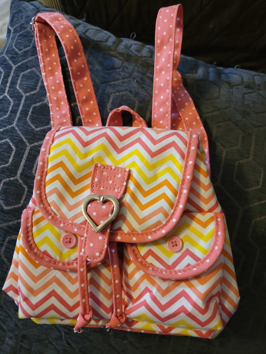 Claires Club Backpack Orange LOVE Girls. | eBay display picture 2