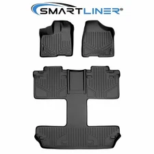 SMARTLINER Custom Fit Floor Mats 3 Row Liner Set OEM TPE 2011-2012 Toyota Sienna