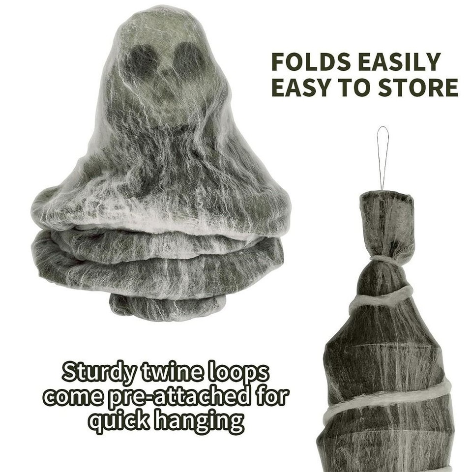 72inch Halloween Corpse Props Fake Horror Body Bag Halloween eBay