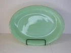 12" Fire King Jadeite Oven Ware Oval Serving Platter