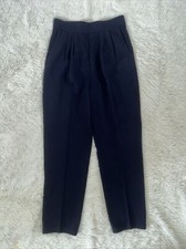 St John Basic Wool Blend Santana Knit Tapered Leg Pants Size 8
