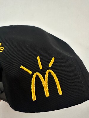 Travis Scott x McDonalds Arches Cactus Jack Black/Red Snapback Hat