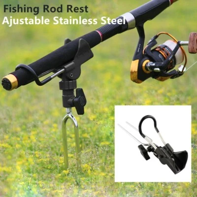COOLNICE Automatischer Angelrutenhalter Rutenhalter Einstellbare Edelstahl Stand Bracket
