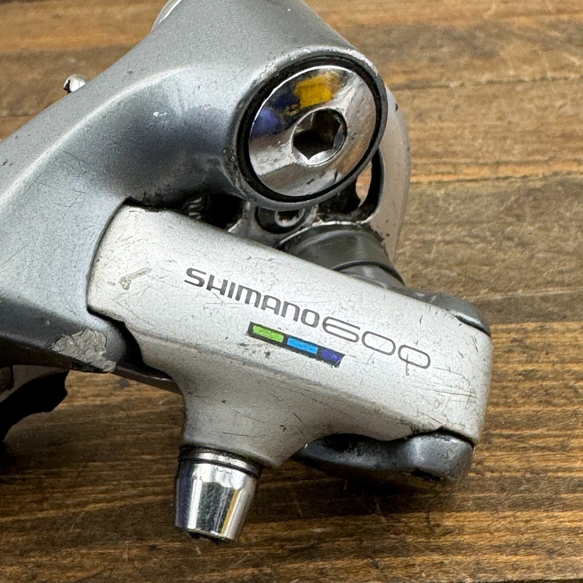 Dérailleur Arrière Shimano 600 Tricolori RD6401 - Roulettes Grises Céramique - Occasion