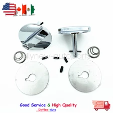 Brand New Air Hood Pin Chrome Twists Locks For 1969-1972 Cutlass / 442 Ram Pair
