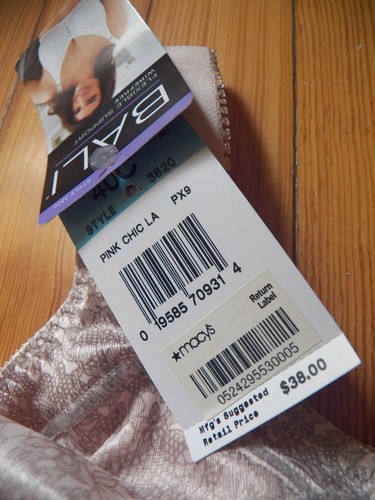 Two, Bali 40C Double Support Wireless Lace Front Bras 3820 NWT Pink, Nude - Picture 4 of 4