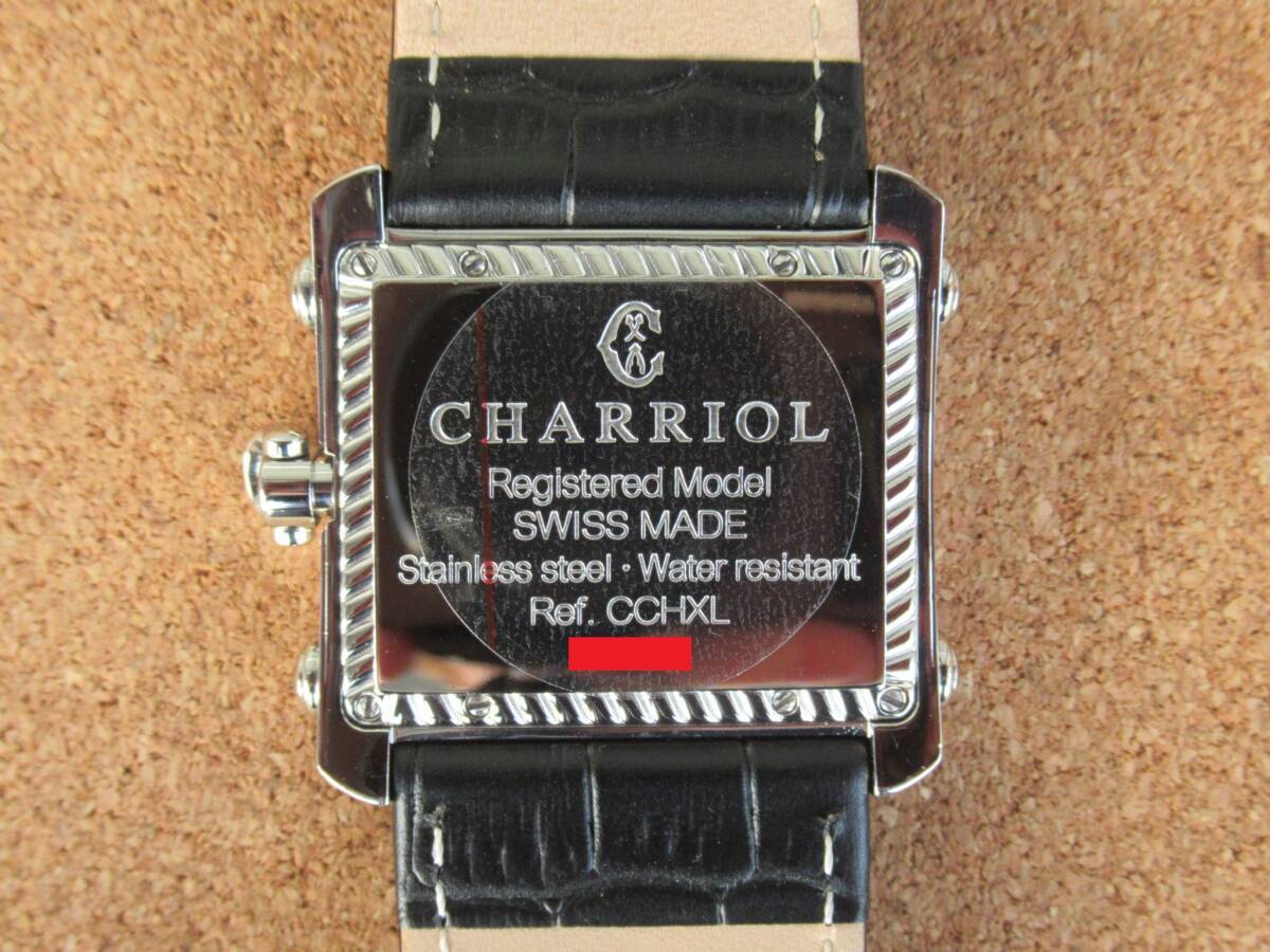 CHARRIOL CCHXL Actor Date Quartz 44mm Men's Watch From Japan used