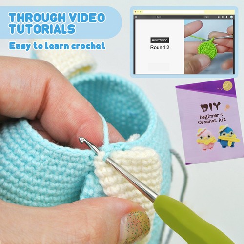 Crochet Kit for Beginners Complete Crochet Knitting Kit Adorable Animal~· - Picture 11 of 15