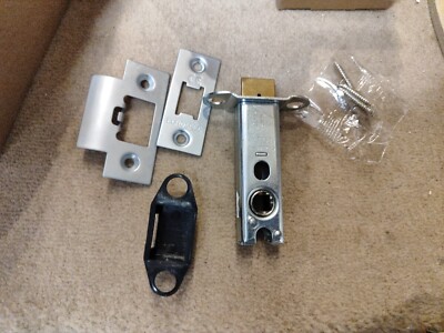 Schwerlast Rohr Einsteck Türriegel 76 mm Satin Silber, CARLISLE MESSING SILBER