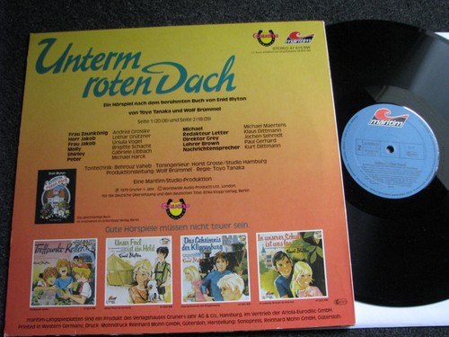Enid Blyton-Unterm roten Dach LP-1979 Germany-Maritim-47 615 NW - Imagen 2 de 2