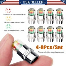 48pcs Car Auto Tire Pressure Monitor Valve Stem Cap Sensor Indicator Warn 36psi