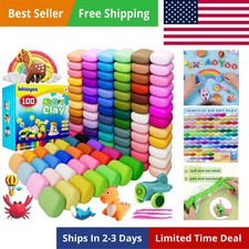 Air Dry Clay, 100 Colors Modeling Clay for Kids, Safe Non-Toxic, DIY Model ...