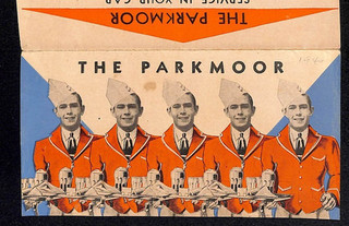 Parkmoor Restaurant Menu St. Louis c1940 pre seconda guerra mondiale Early Drive In scarso ottime condizioni