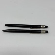 2 Scripto BLACK Mechanical Pencil Thick Lead Grease Crayon