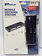 Targus PA075U USB 2.0 Mobile Docking Station, Port Replicator - Black - NEW