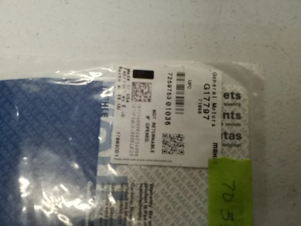 Junta de válvula MAHLE G17797 EGR - Sello de grafito de alta resistencia, cantidad 1 Foto 2 de 4