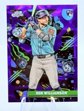 2025 Topps Chrome Cosmic Ben Williams RC Purple Nebula Refractor /150 Marlins